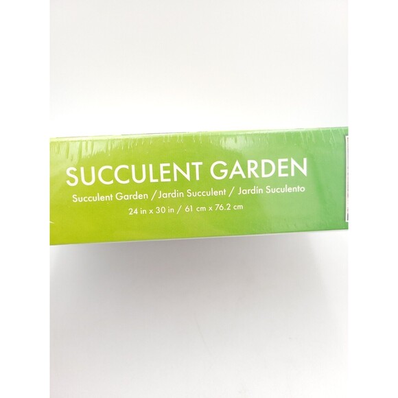 Succulent Garden 1000 Piece Jigsaw Puzzle 24x30 Springbok Colorful Flower Plant - Picture 5 of 5